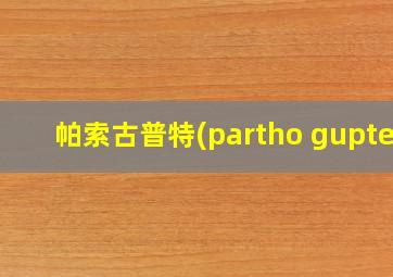 帕索古普特(partho gupte)